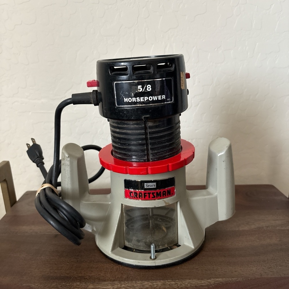 CRAFTSMAN #315.17300 4.5A 25,000 RPM 1/4" 5/8HP ROUTER VINTAGE TESTED